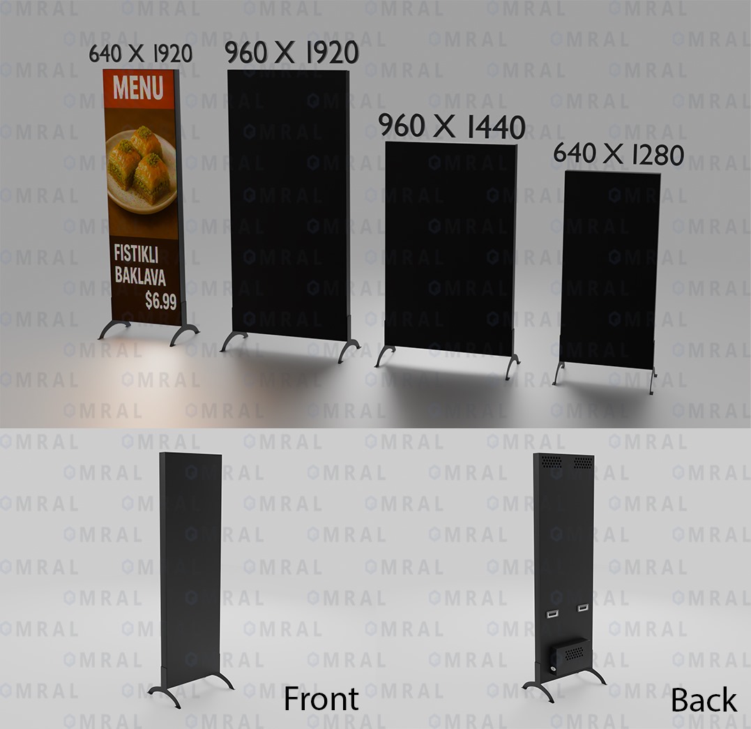 LED Poster Panel 640x1920 mm